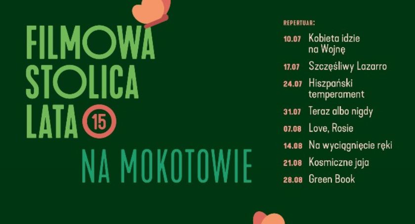 Kiedy obejrzysz film w plenerze na warszawskim Mokotowie? Sprawdź!