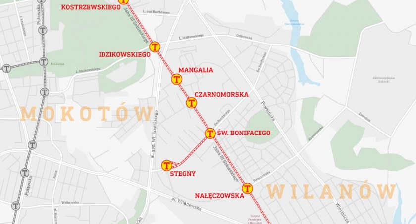 Tak prezentuje się projektowana trasa nowych linii tramwajowych.