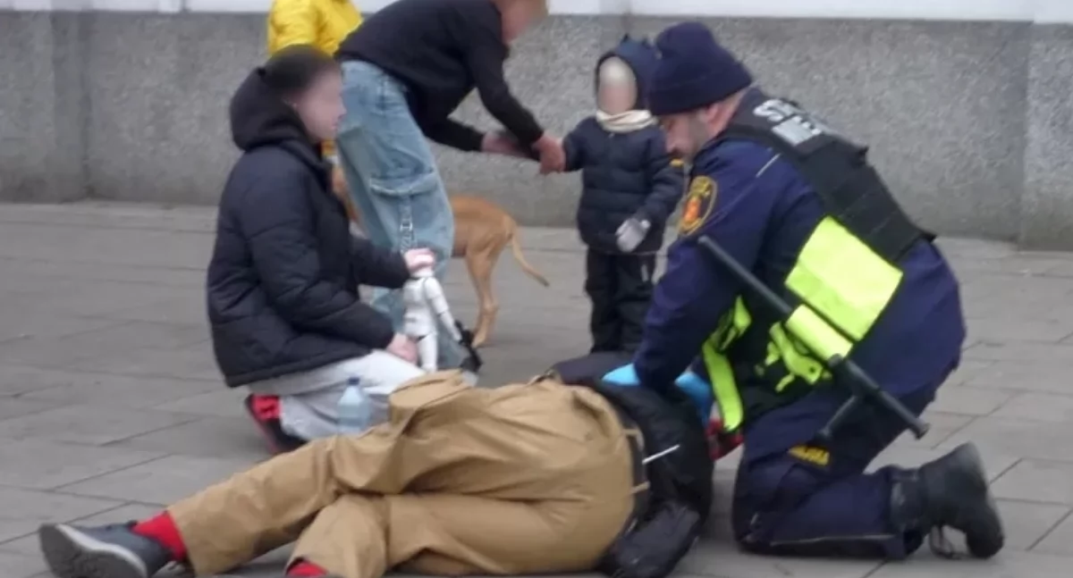 Działania Służb, Rodzinny spacer zakończył dramatycznie Akcja Mokotowie! - zdjęcie, fotografia