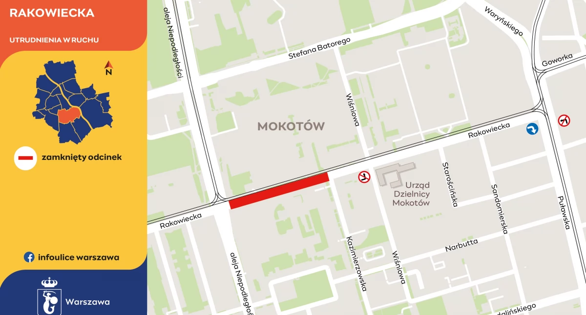 Ulice, gwiazdkę tramwajem Rakowieckiej Wielkie otwarcie Mokotowie! - zdjęcie, fotografia