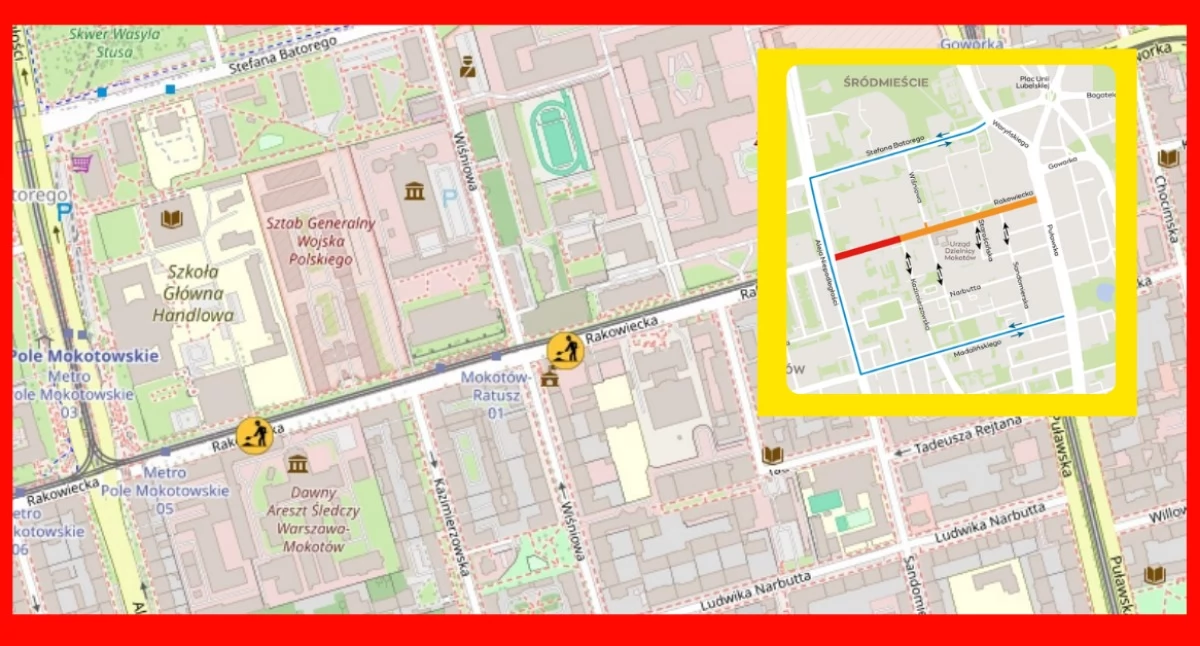 Ulice, TRAMWAJ WILANOWA Kolejne prace Mokotowie - zdjęcie, fotografia