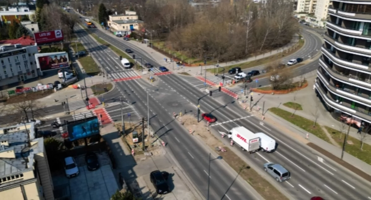 Ulice, PRZEBUDOWA WAŻNEGO SKRZYŻOWANIA Mokotowie - zdjęcie, fotografia
