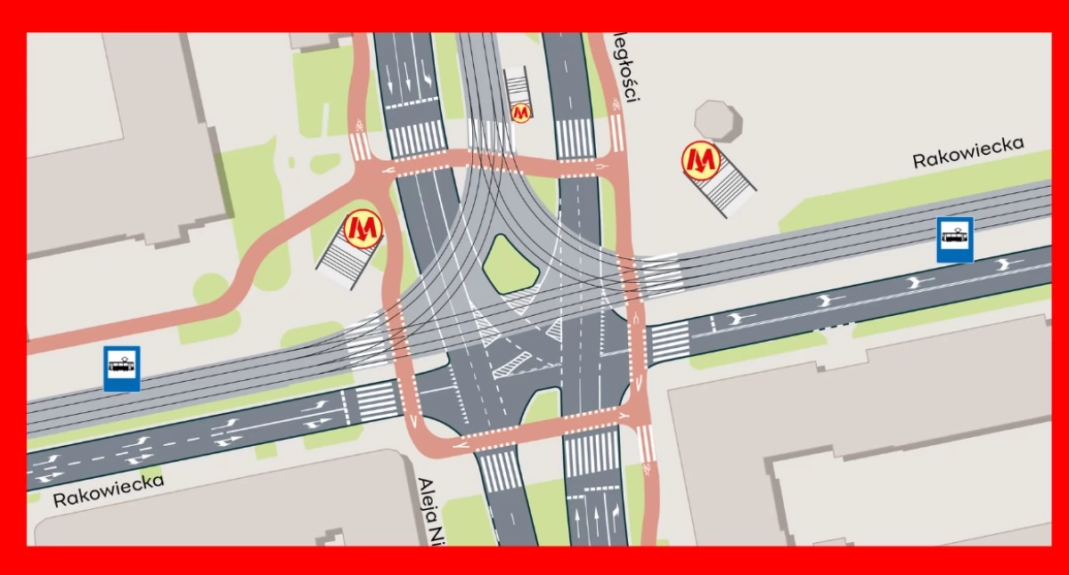 Ulice, Tramwaj Wilanowa KONIEC DZIAŁAŃ RAKOWIECKIEJ! - zdjęcie, fotografia