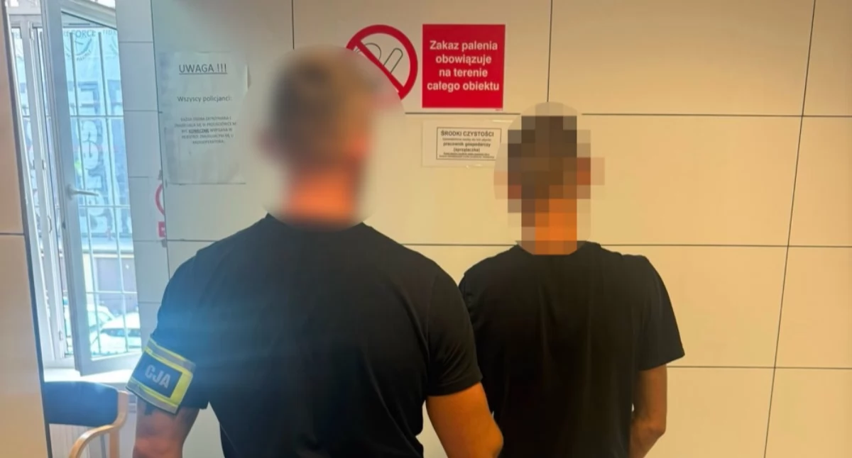 Działania Służb, Rutynowa kontrola zatrzymanie Mokotowie - zdjęcie, fotografia