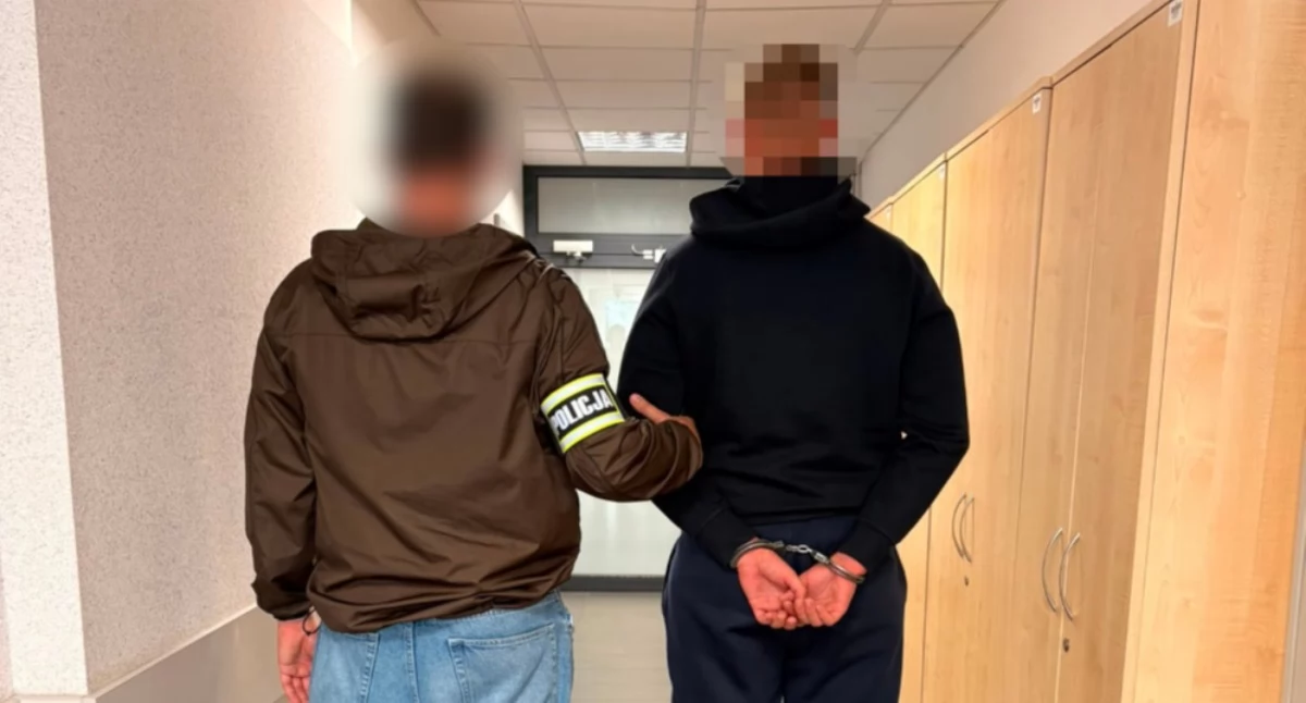 Działania Służb, LETNI OBYWATEL UKRAINY WPADŁ ŚLIWKA KOMPOT Akcja Mokotowie - zdjęcie, fotografia