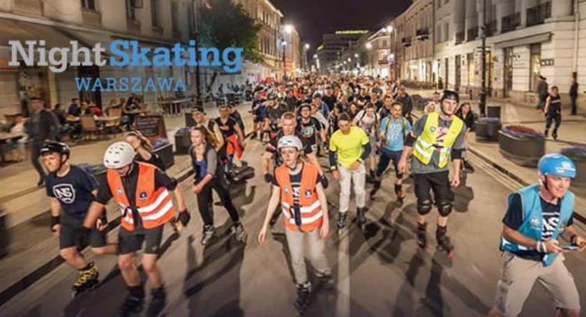 Uwaga na rolkarzy w sobotę 14 lipca 2018 po godz. 21: NightSkating pojedzie na Mokotów i Ursynów