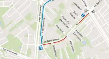 Ważna zmiana na ul. Bonifacego! Tak kierowcy mogą już jeździć