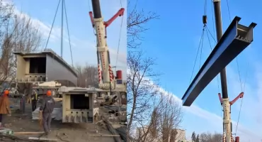Kładka nad Portem Czerniakowskim prawie gotowa